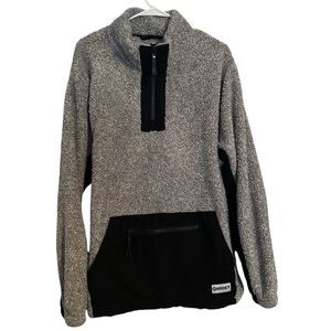 Hooey Fleece Pullover Gray w/ Black Detailing Men’s XL Casual Hoodie‎ Sweatshirt